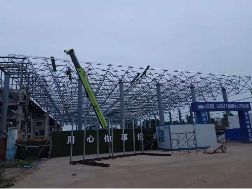 山東華中重鋼工程案例——福祥工貿儲配中心原煤棚封閉項目
