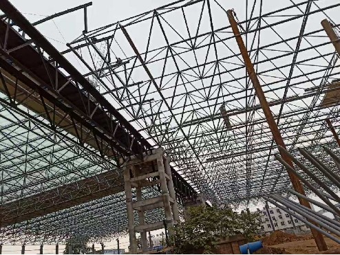 山東華中重鋼工程案例——福祥工貿儲配中心原煤棚封閉項目